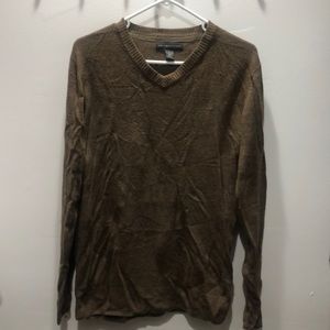 Brown V-neck Sweater